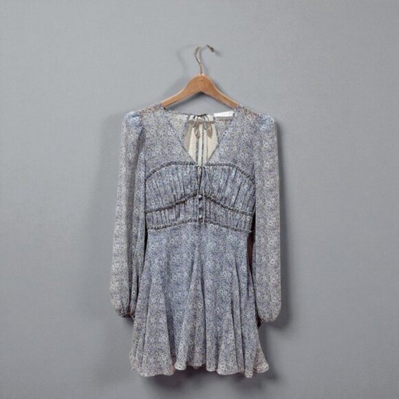 NWT ASTR Dianthus Mini Dress in Blue Daisy - Picture 5 of 9